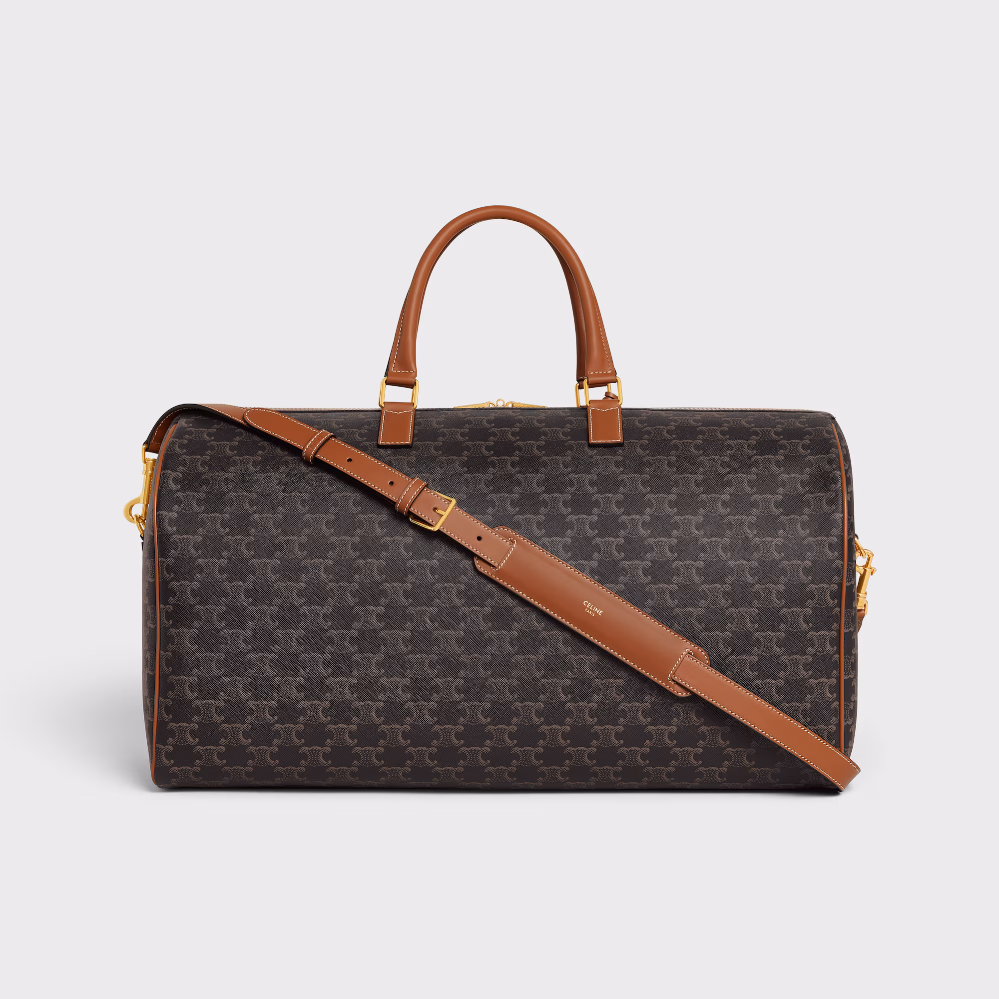 Large Travel Bag In Triomphe Canvas With Celine Print Large Travel Bag In Triomphe Canvas With Celine Print