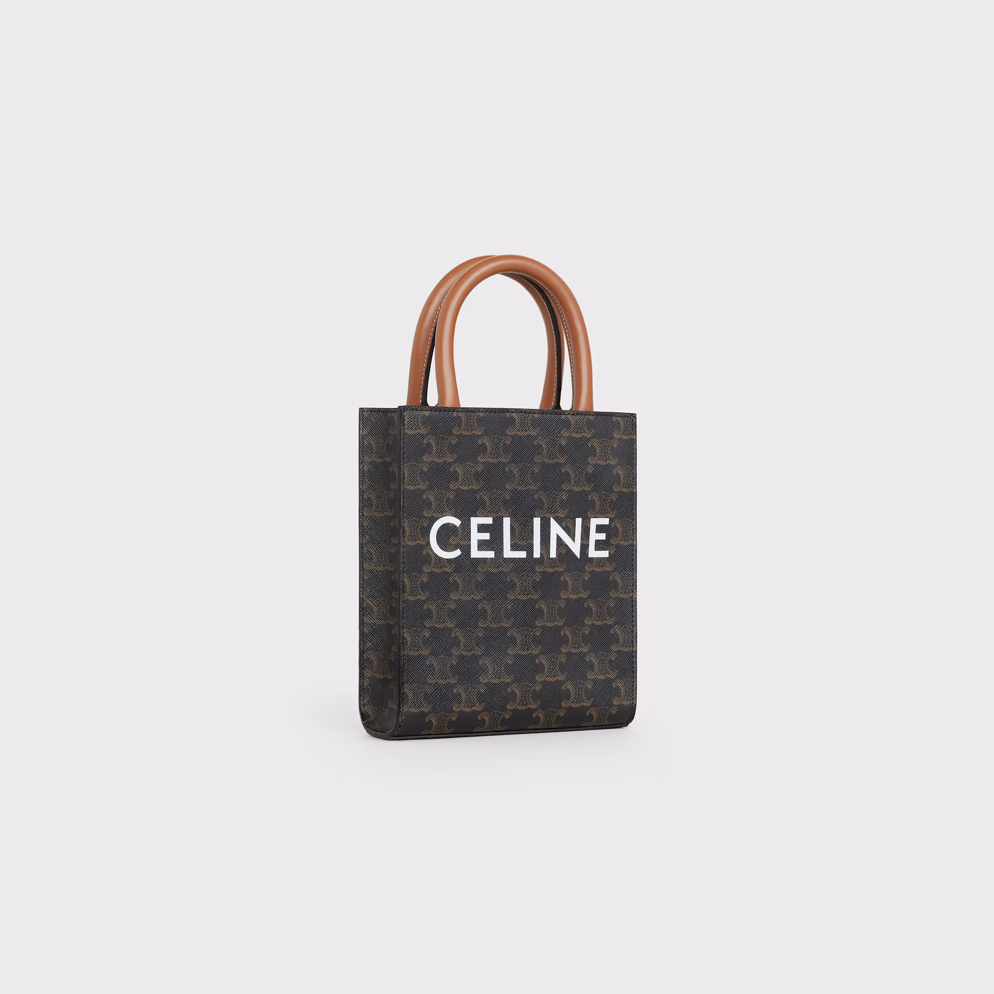 Mini Vertical Cabas In Triomphe Canvas With Celine Printmini Vertical Cabas In Triomphe Canvas With Celine Print