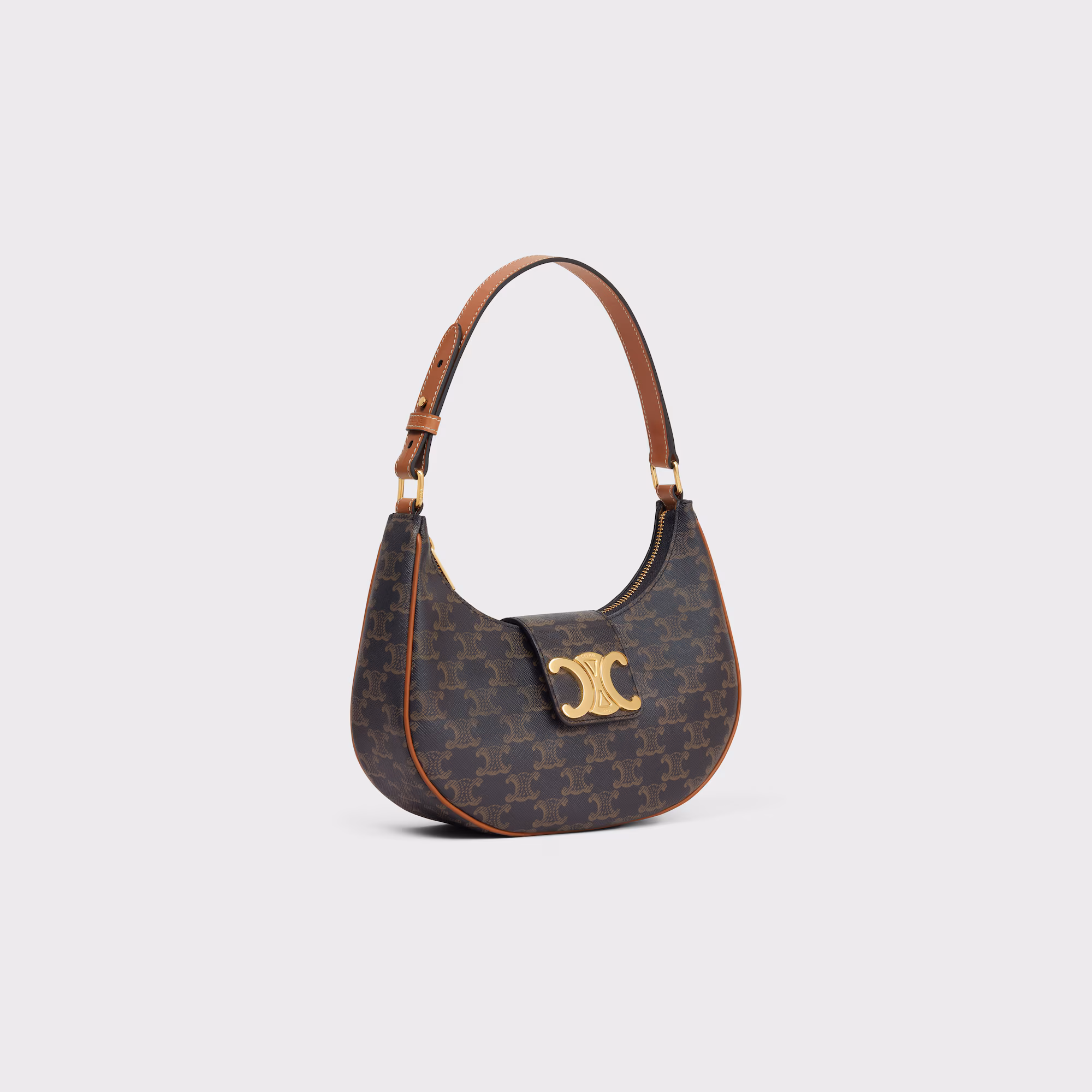 Celine Ava Triomphe Soft Bag In Smooth Calfskin Black Celine Ava Triomphe Soft Bag In Smooth Calfskin Black