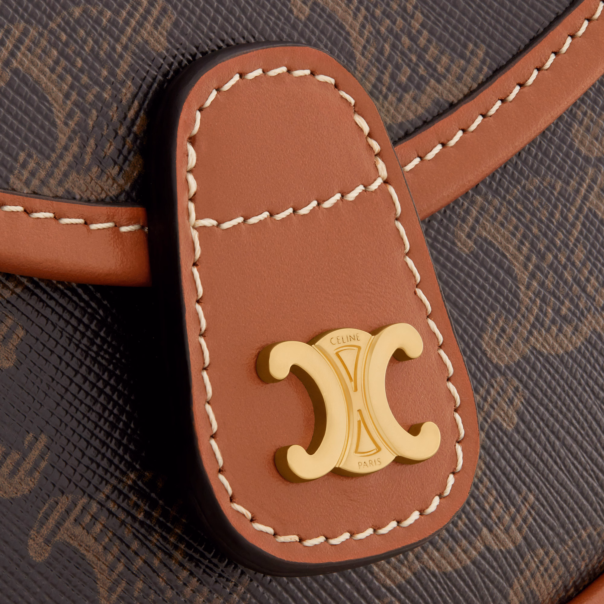 Mini Besace In Triomphe Canvas And Calfskin Mini Besace In Triomphe Canvas And Calfskin