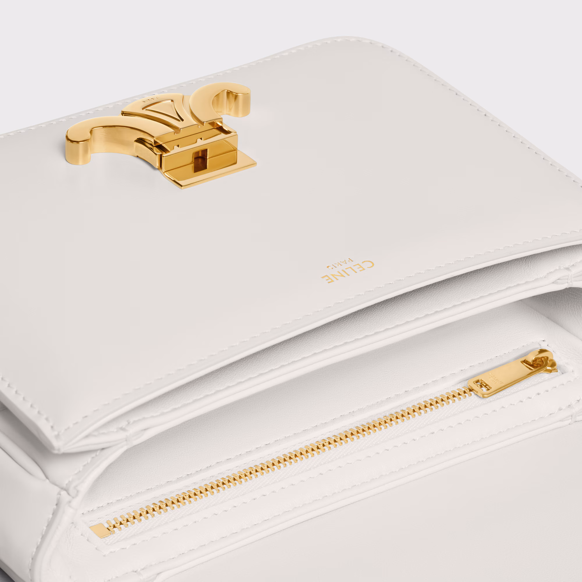 Teen Triomphe Bag In Shiny Calfskin Teen Triomphe Bag In Shiny Calfskin