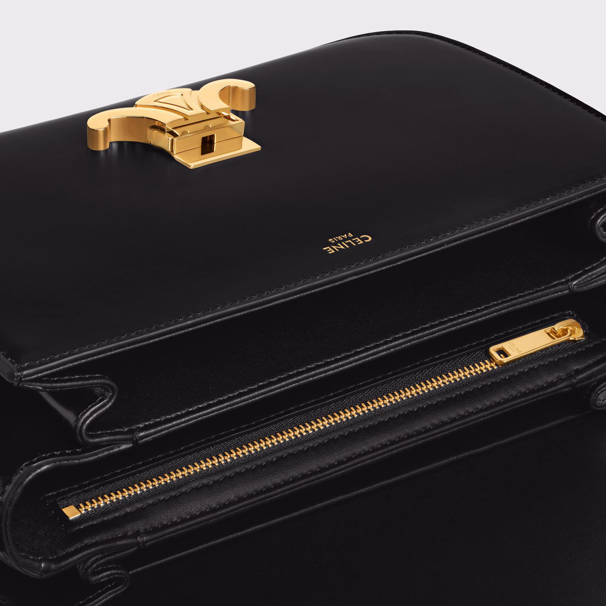 Classique Triomphe Bag In Shiny Calfskin Classique Triomphe Bag In Shiny Calfskin