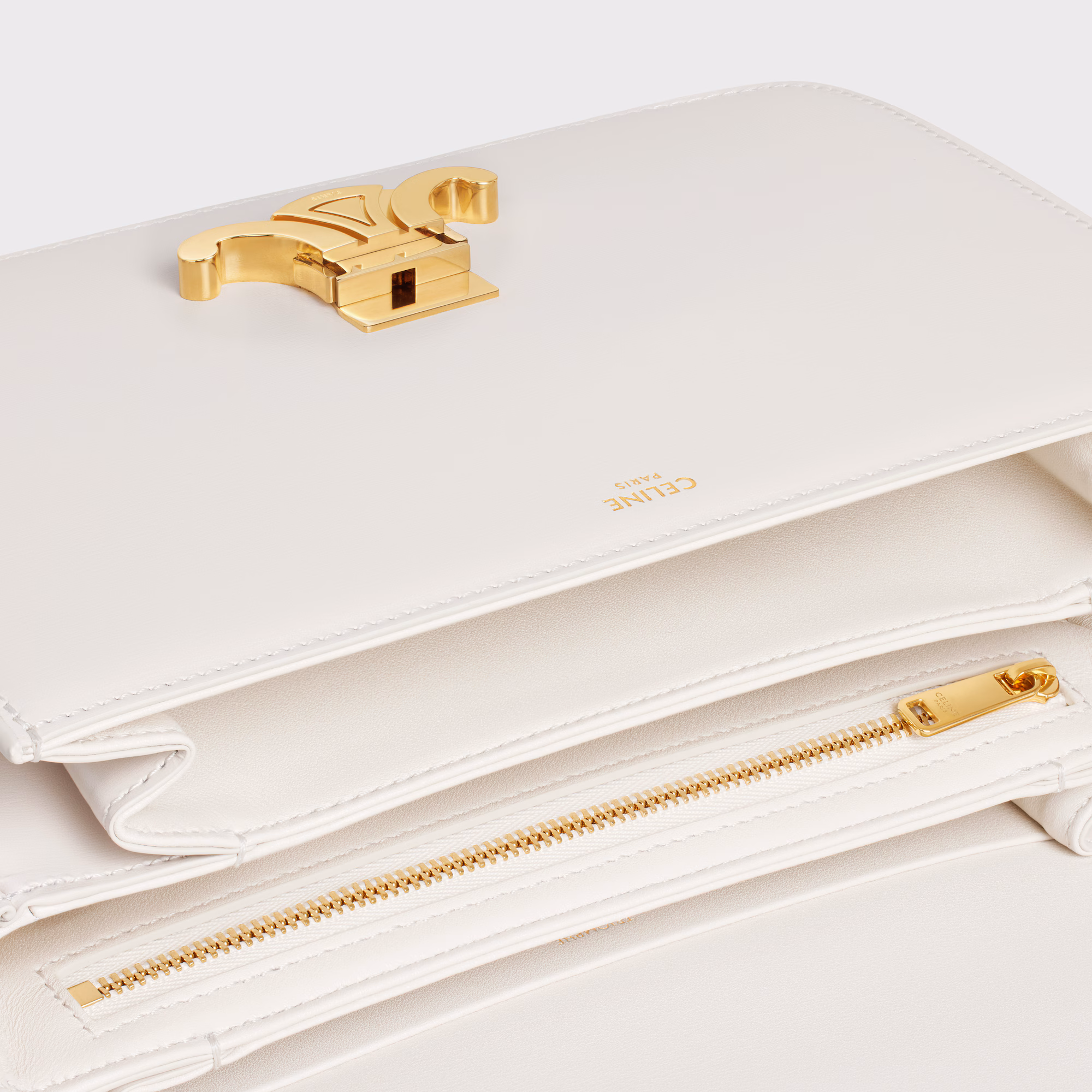 Classique Triomphe Bag In Shiny Calfskin Classique Triomphe Bag In Shiny Calfskin